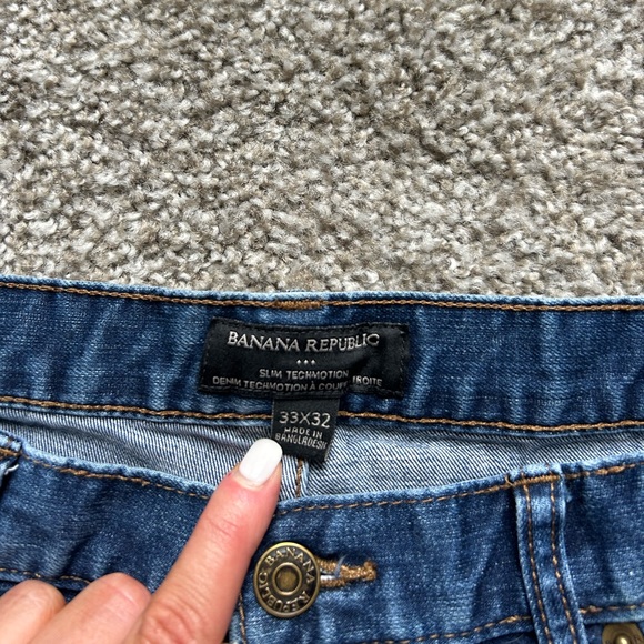 Men’s Slim Tecmotion Banana Republic Jeans - Picture 2 of 2